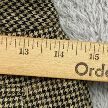 Load image into Gallery viewer, Virgin Wool Pants Womens 2 Houndstooth Preppy Academia Office Career Trousers

