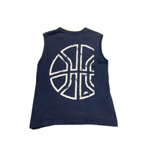 Load image into Gallery viewer, Navy Blue Graphic Sleeveless Tank Top Muscle Tee Mens Sporty Casual Shirt
