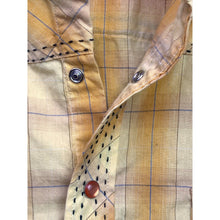 Load image into Gallery viewer, Wild West Shirt Mens Large Western Embroidered Country Snap Front Chore Plaid
