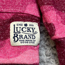 Load image into Gallery viewer, Lucky Brand Shirt Girls Medium Pink Camo Pull Over Sweatshirt Streetwear

