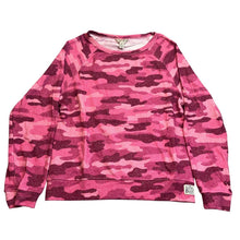 Load image into Gallery viewer, Lucky Brand Shirt Girls Medium Pink Camo Pull Over Sweatshirt Streetwear
