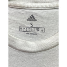 Load image into Gallery viewer, Adidas Shirt Mens Small White Athletic Athleisure Logo Spell Out Everyday

