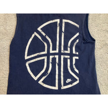 Load image into Gallery viewer, Navy Blue Graphic Sleeveless Tank Top Muscle Tee Mens Sporty Casual Shirt
