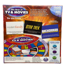 Load image into Gallery viewer, The Best of TV &amp; Movies Board Game Spin Master Trivia Adults 2014 Sealed
