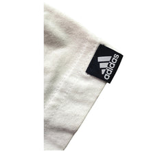 Load image into Gallery viewer, Adidas Shirt Mens Small White Athletic Athleisure Logo Spell Out Everyday
