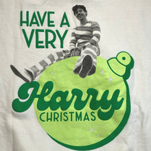 Load image into Gallery viewer, Harry Styles Sweatshirt Womens Large Spell Out Christmas AOP Streetwear Pullover
