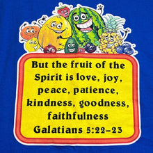 Load image into Gallery viewer, Religious Shirt Mens Extra Large Galatians 5:22-23 Bible Verse Spell Out Fruit
