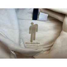 Load image into Gallery viewer, Billie Eilish Graphic Sweatshirt Cream Off-White Logo Pullover Womens L Large
