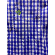 Load image into Gallery viewer, Donald Ross Shirt Mens Medium Blue Gingham Checked Plaid Button Down Thistle
