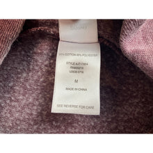 Load image into Gallery viewer, Disney Hoodie Womens Medium Mickey Mouse Pullover Plum Grunge Spell Out
