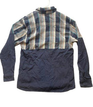 Load image into Gallery viewer, True Love False Idols Shirt Adult Large Navy Button Up Flannel Casual TLFI Mens
