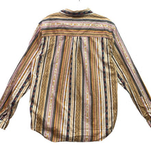 Load image into Gallery viewer, RANK.45 Shirt Mens Medium Striped Country Western Button Down Academia Preppy
