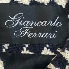 Load image into Gallery viewer, Giancarlo Ferrari Blazer Womens Small Houndstooth Soutache Professional Mature
