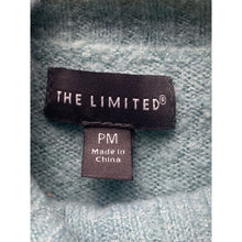 Load image into Gallery viewer, The Limited Sweater Women Petite Medium Aqua Blue Cowl Neck Tunic Pullover Knit
