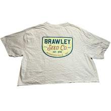 Load image into Gallery viewer, Brawley Seed Co Shirt Mens Extra Large Cropped Chore Grunge Streetwear Spell Out
