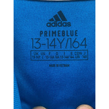 Load image into Gallery viewer, Adidas Shirt Boys Large Prime Blue Performance Athletic Athleisure Everyday
