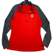 Load image into Gallery viewer, Ohio State Shirt Womens Large Quarter Zip Performance Athleisure Buckeyes
