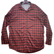 Load image into Gallery viewer, Swiss Tech Shirt Mens Extra Large Red Plaid Snap Front Performance Workwear
