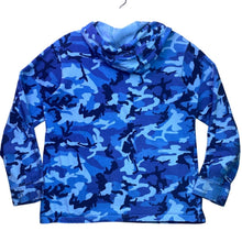 Load image into Gallery viewer, Nike Hoodie Boys Extra Large Blue Camoflauge AOP Pill Over Athleisure Streetwear
