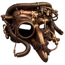 Load image into Gallery viewer, Steampunk Mask Copper Gear Goggles Cosplay Halloween Costume  KBW M39269
