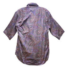 Load image into Gallery viewer, Alan Flusser Shirt Mens Small Paisley Button Down AOP Preppy Academia Costal
