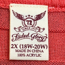 Load image into Gallery viewer, Faded Glory Sweater Womens 2XL Orange Cardigan Mature Office Professional
