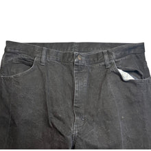 Load image into Gallery viewer, Rustler Jeans Mens 42x32 Black Workwear Chore Streetwear Everyday Academia
