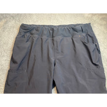 Load image into Gallery viewer, Mens Charcoal Gray Petite Active Performance Pants Elastic Waist Stretch
