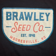 Load image into Gallery viewer, Brawley Seed Co Shirt Mens Large Black Grunge Chore Advertising Streetwear
