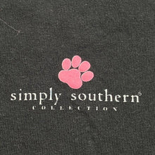 Load image into Gallery viewer, Simply Southern Shirt Womens Medium AOP Spell Out Streetwear Dog Everyday Puppy
