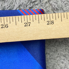 Load image into Gallery viewer, FIFA World Cup Scarf 2025 Volunteer Blue Red Geometric Soccer Souvenir Oeko Tek
