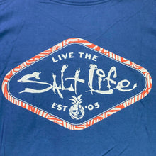 Load image into Gallery viewer, Salt Life Shirt Mens Large Spell Out Fishing Ocean Skull Coastal Streetwear
