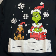 Load image into Gallery viewer, The Grinch Sweatshirt Mens Large Christmas Dr Seuss AOP Pull Over Crewneck
