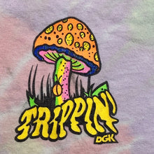 Load image into Gallery viewer, DGK Trippin Shirt Mens Small Tie-Dye Psychodalic Mushroom Streetwear Skater
