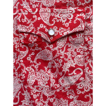 Load image into Gallery viewer, Reata Western Wear Shirt Men Paisley AOP Pearl Snaps Contract Cuff Rodeo Country
