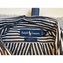 Load image into Gallery viewer, Ralph Lauren Shirt Mens Black White Vertical Stripe Button Down Relaxed Fit 2XL

