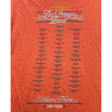 Load image into Gallery viewer, Zac Brown Band Shirt Mens Small Spell Out Country Western Orange Festival
