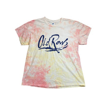 Load image into Gallery viewer, Old Row Colortone Mens Tie Dye Graphic T-Shirt Pink Yellow Large Short Sleeve
