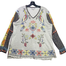 Load image into Gallery viewer, John Mark Blouse Womens Large Embroidered Patchwork Boho Hippie Peasant Cottage
