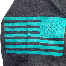 Load image into Gallery viewer, Grunt Style Shirt Mens Medium Patriot USA Flag Grunge Guns AOP Streetwear
