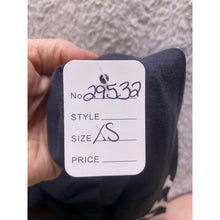 Load image into Gallery viewer, Abercrombie &amp; Fitch Shirt Mens Extra Small Black Oversized Spell Out Sleeve Hits
