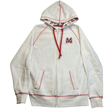 Load image into Gallery viewer, Disney Parks Sweatshirt Womens Small Minnie Mouse Full Zip Hooded Bow Souvenir

