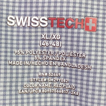 Load image into Gallery viewer, Swiss Tech Shirt Mens Extra Large Red Plaid Snap Front Performance Workwear
