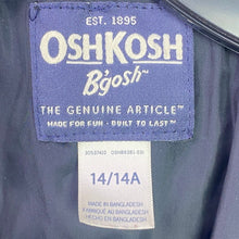Load image into Gallery viewer, OshKosh Bgosh Jacket Boys Large Plaid Flannel Full Zip Sherpa Outdoors Chore
