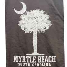 Load image into Gallery viewer, Myrtle Beach Hoodie Mens Large Full Zip AOP Palm Tree Moon Travel Coastal
