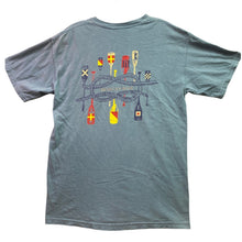 Load image into Gallery viewer, Morgan Row Shirt Mens Medium Nautical Paddles Coastal Beachy Everyday Streetwear
