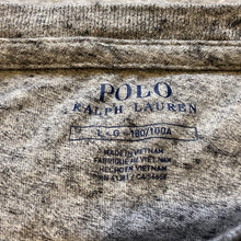 Load image into Gallery viewer, Ralph Lauren Shirt Mens Large Gray Short Sleeve Casual Polo Logo Academia Preppy
