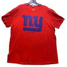 Load image into Gallery viewer, New York Giants Shirt Mens Extra Large NFL Football NY Red Blue Spell Out
