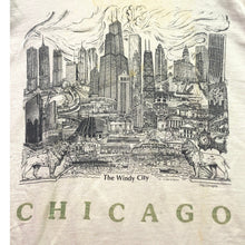 Load image into Gallery viewer, Vtg 1992 Chicago Shirt Mens Extra Large AOP Spellout Grunge Single Stitch

