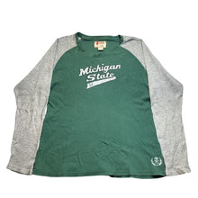 Load image into Gallery viewer, Michigan State Shirt Mens Large Collegiate Thermal Shirt Raglan Athleisure
